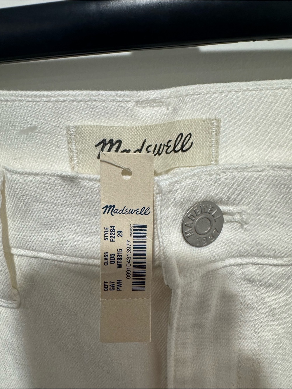 Madewell White Straight-Leg Jeans - Picture 3 of 5